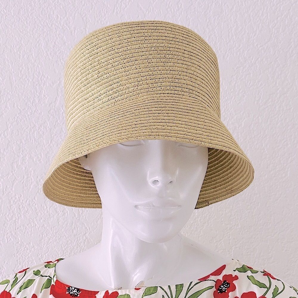 Betmar Hat Bucket Straw Sun Hat Cloche Retro Audrey Euro Chic Woven Hat